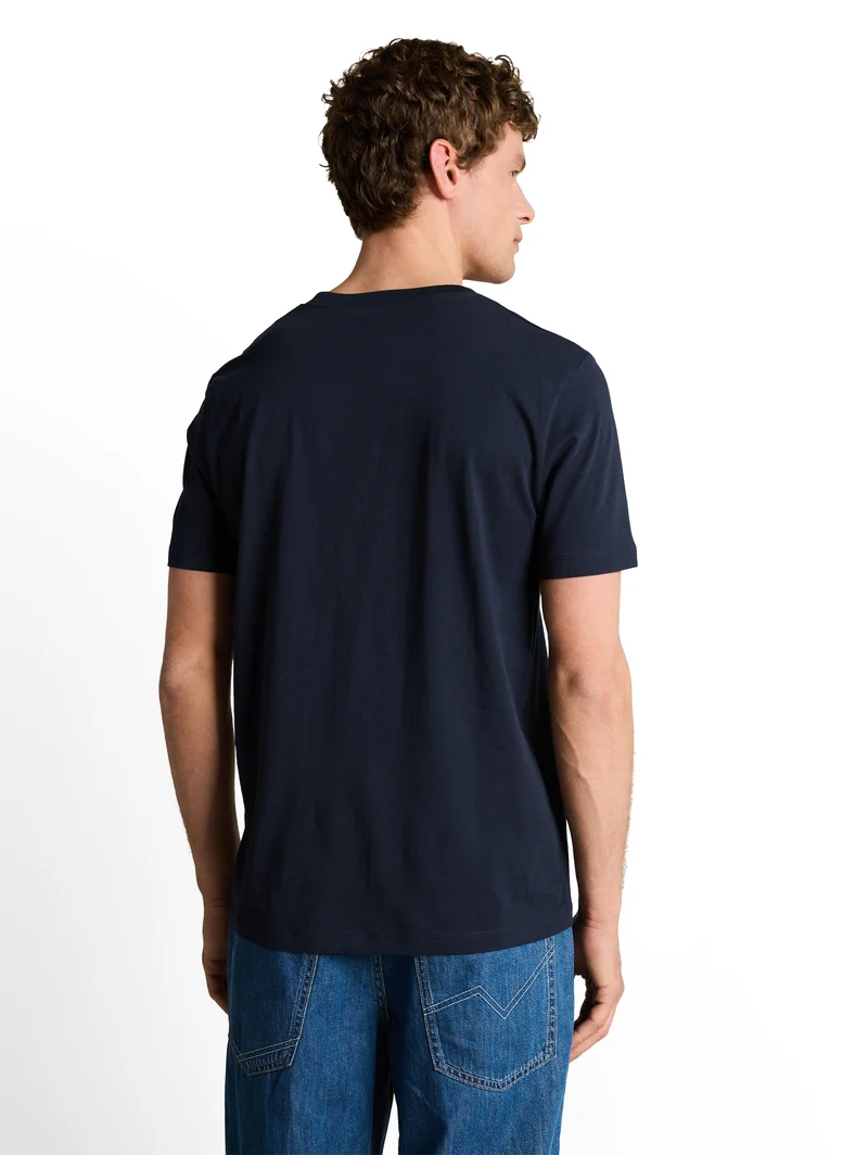 Basic T-Shirt mit Logo-Print