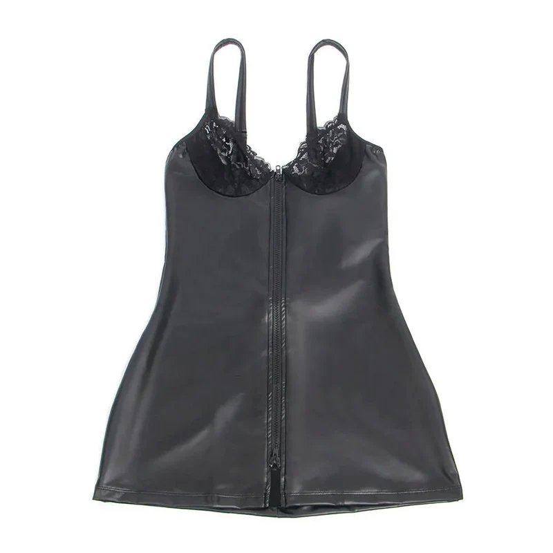SUBBLIME - LEDERKLEID MIT REISSVERSCHLUSS