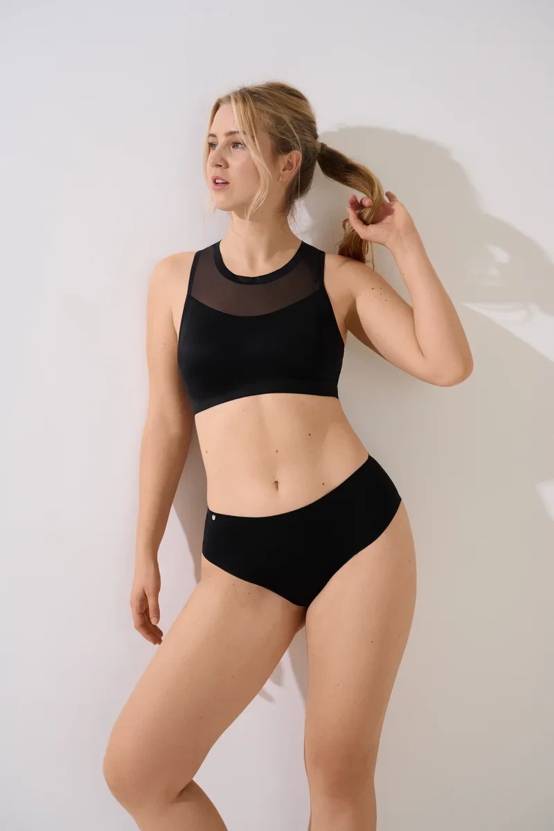 Lisca - Lifestyle Sport-BH ohne Bügel Schwarz