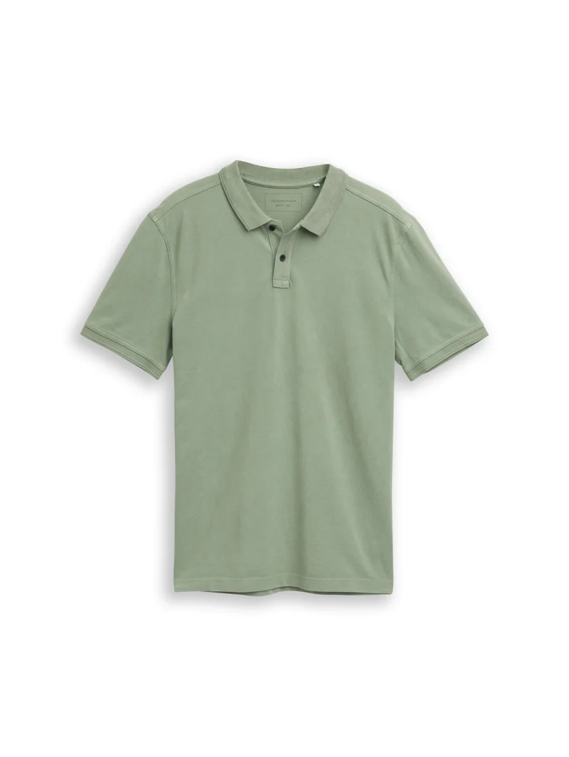 Piqué Poloshirt im Washed Look