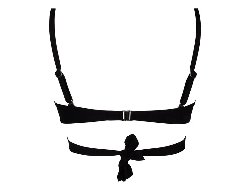 Antigel Swimwear von Lise Charmel - La Chiquissima Soft Padded Triangle Bikini mit Bindebändern, Schwarz