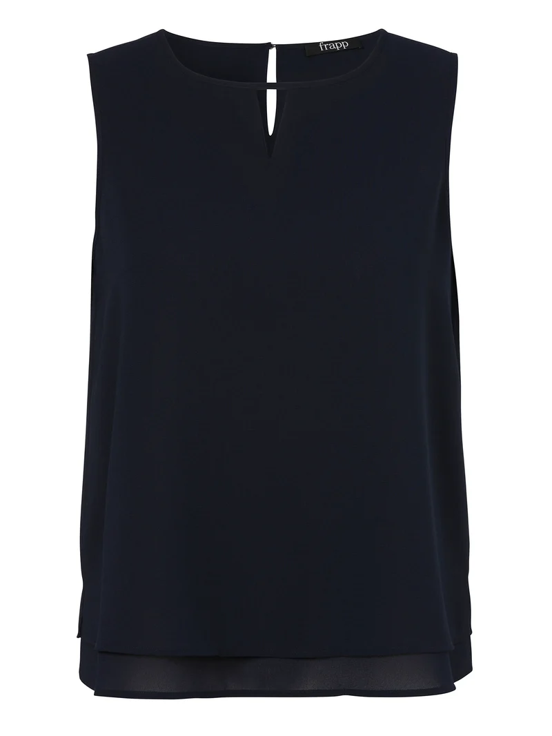 Bluse Rundhals ohne Arm