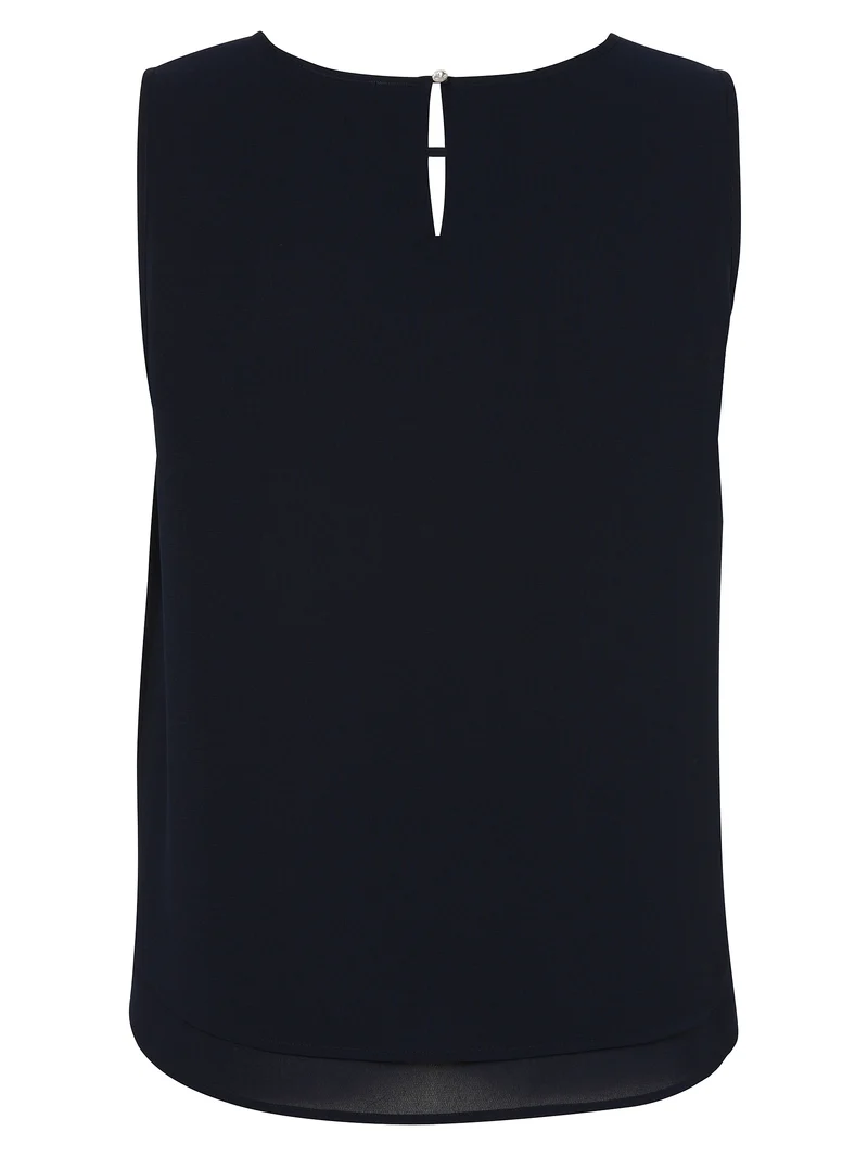 Bluse Rundhals ohne Arm