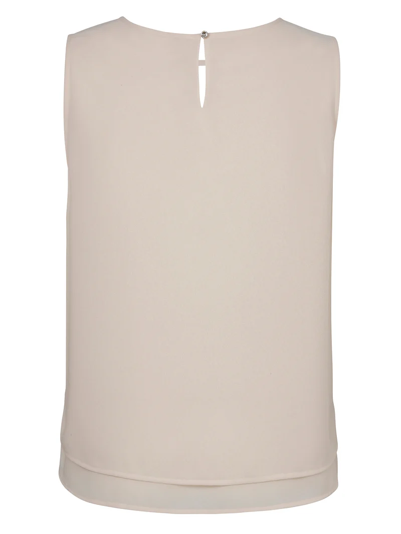 Bluse Rundhals ohne Arm