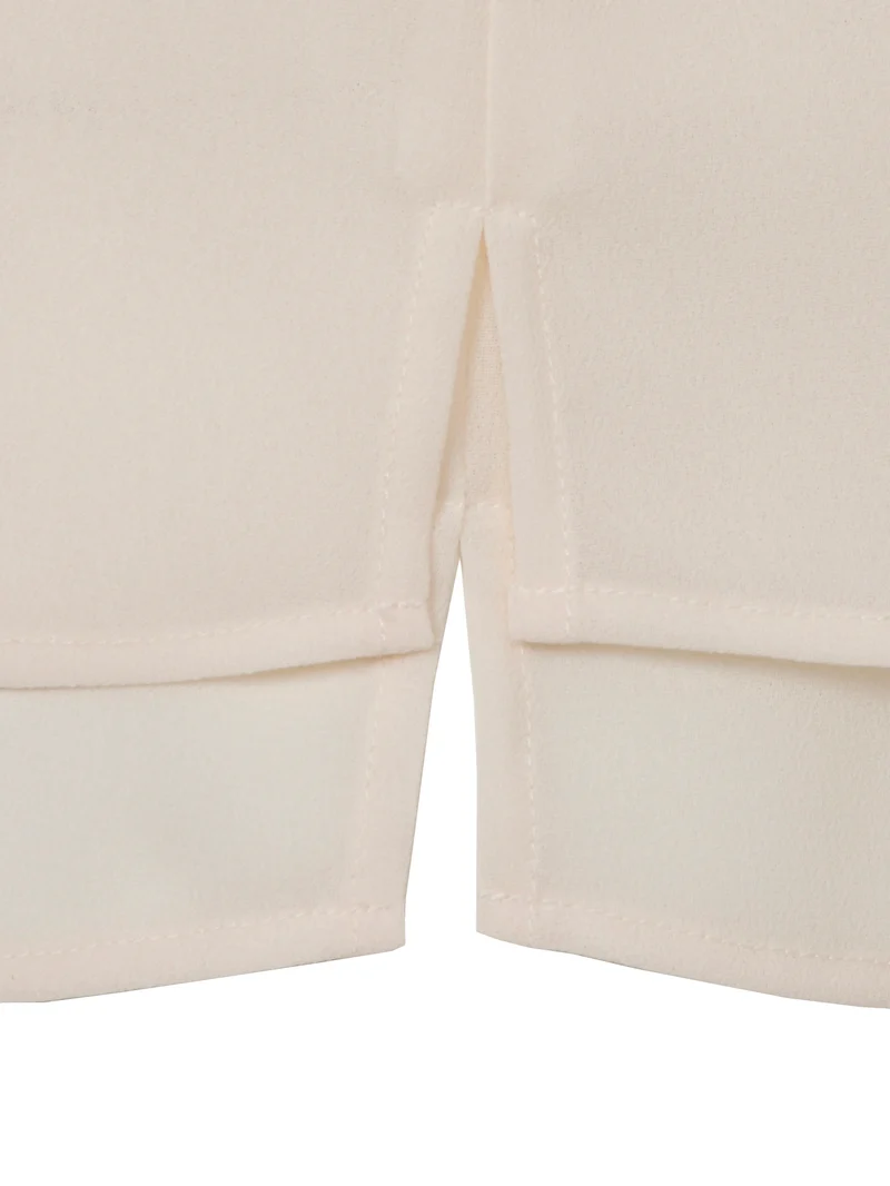 Bluse Rundhals ohne Arm
