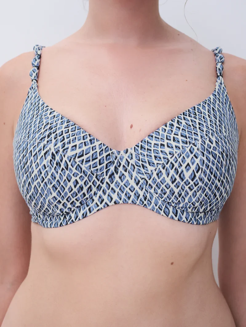 Femilet Swimwear - Tidra Bügel-BH mit Überzug Blue Reptile