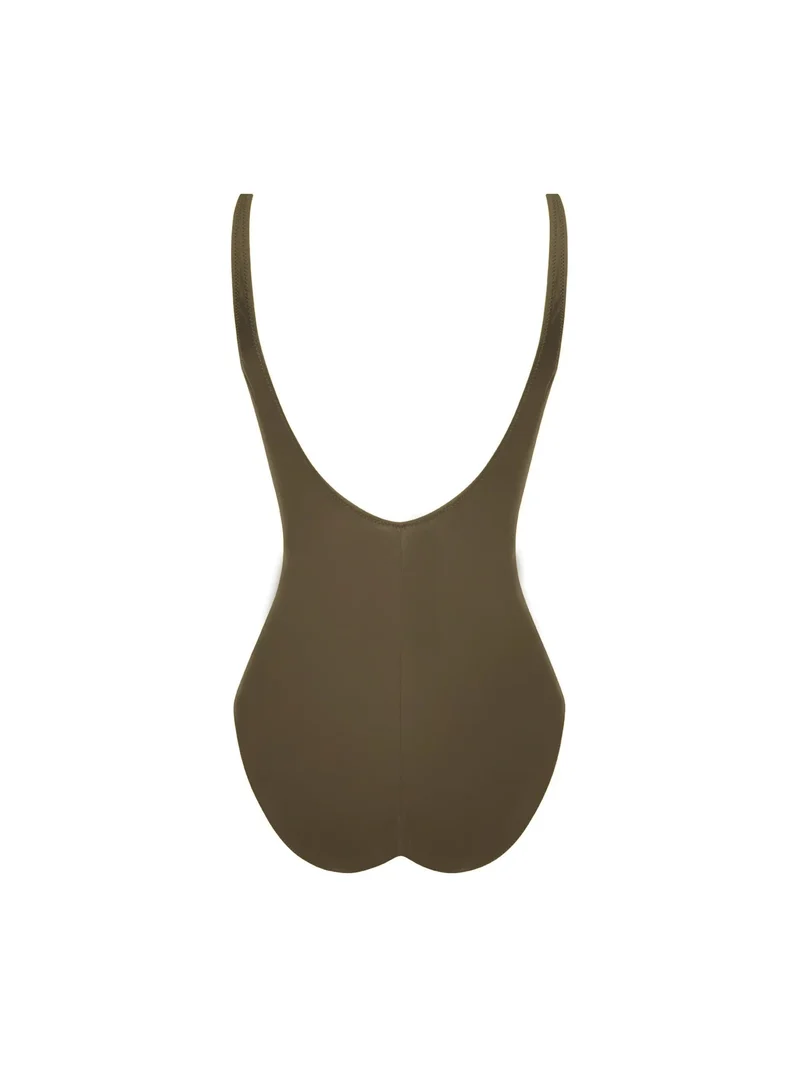 Antigel-Bademode von Lise Charmel – La Chiquissima Multi-Position Wireless Swimsuit Kaki Chic