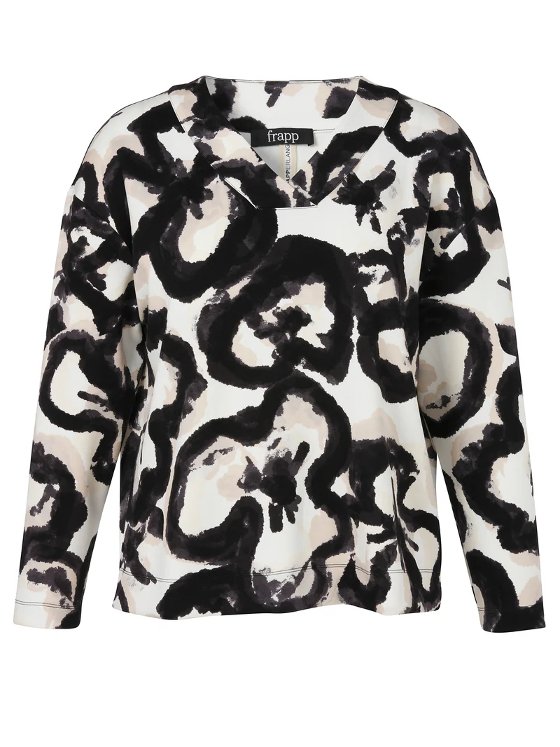 Sweatshirt V-Ausschnitt 1/1 Arm Druck