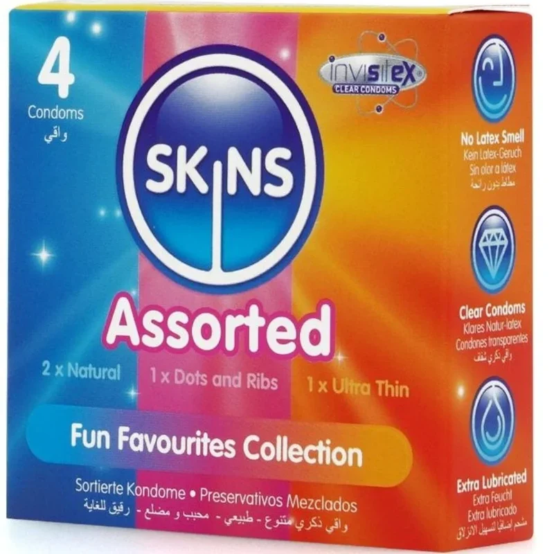 SKINS - SORTIERTE PREMIUM-KONDOME, 4/8/16ER-PACK