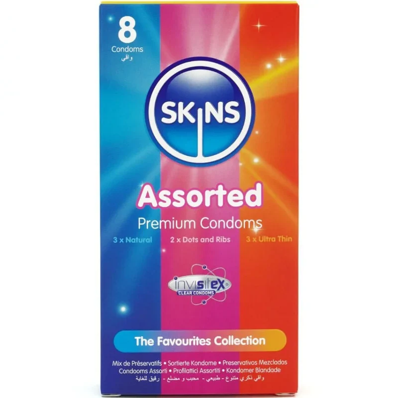 SKINS - SORTIERTE PREMIUM-KONDOME, 4/8/16ER-PACK
