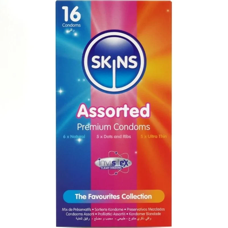 SKINS - SORTIERTE PREMIUM-KONDOME, 4/8/16ER-PACK
