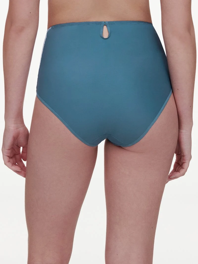 Chantelle - Crush High-Waisted Full Brief Blau Petrol Farbverlauf
