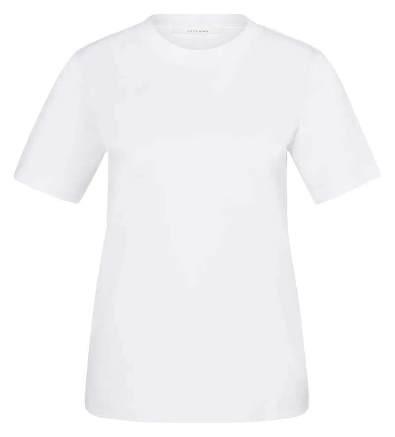 Round neck T-shirt, PURE WHITE
