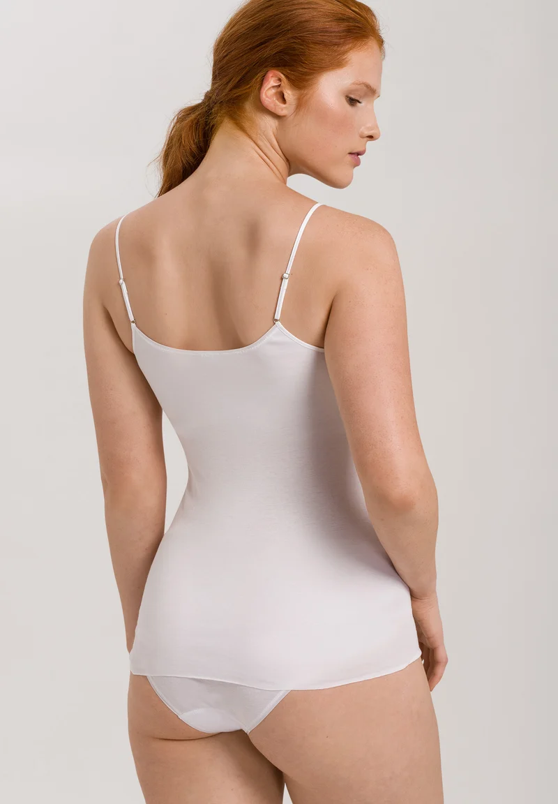 Cotton Seamless Spaghetti Top Padded