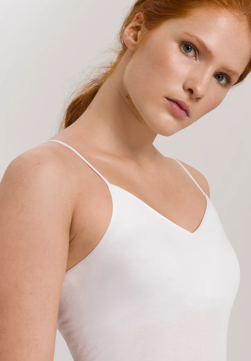 Cotton Seamless Spaghetti Top Padded