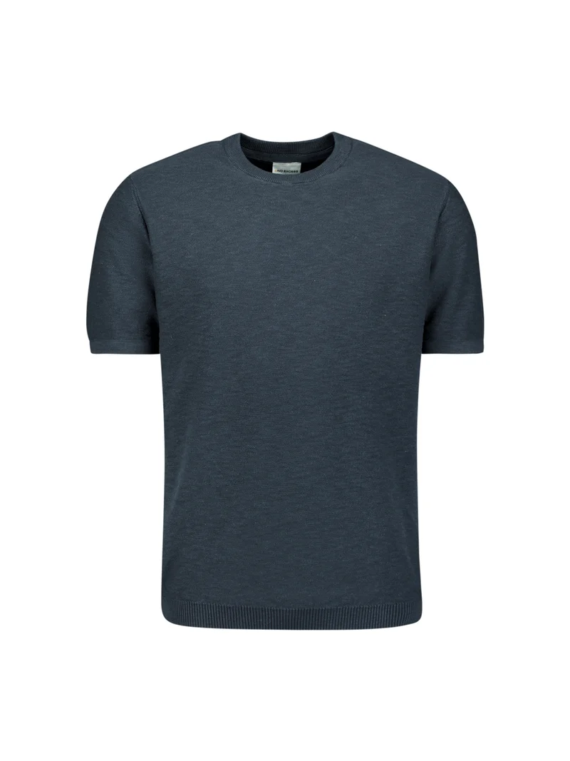 Pullover Short Sleeve Crew Neck Slub