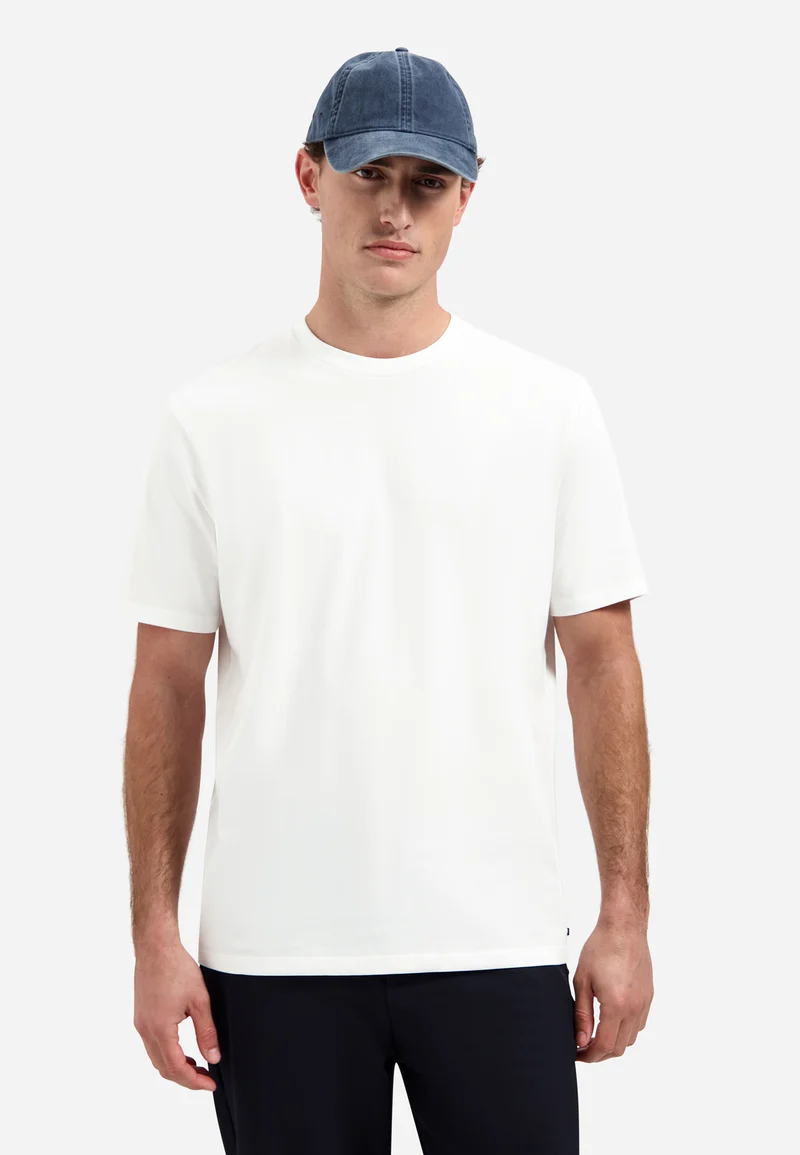 T-Shirt Crewneck Solid Basic Stretch