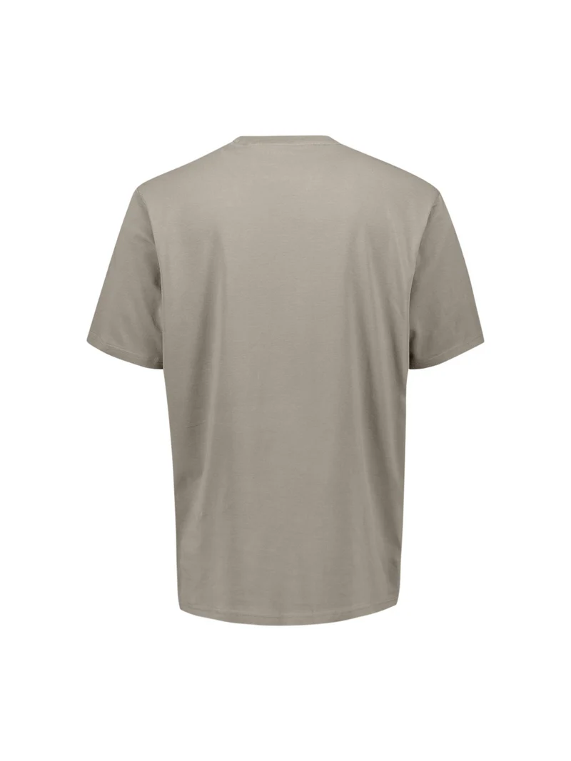 T-Shirt Crewneck Solid Basic Stretch