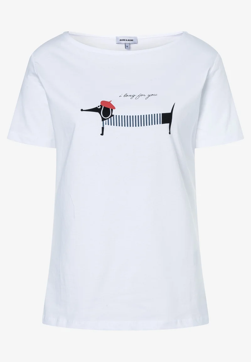 T-Shirt mit Dackelprint