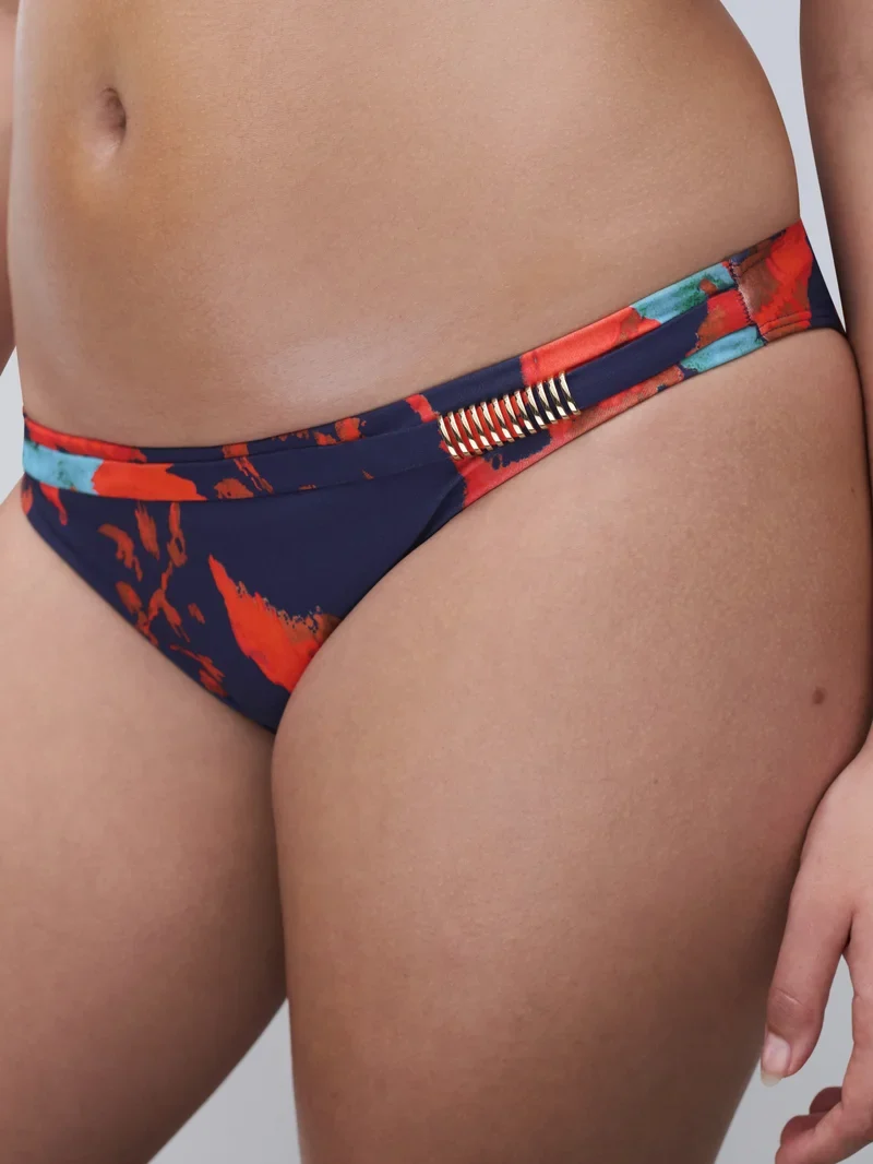 Chantelle Swimwear - Icon Bikini Slip Ink Flowers