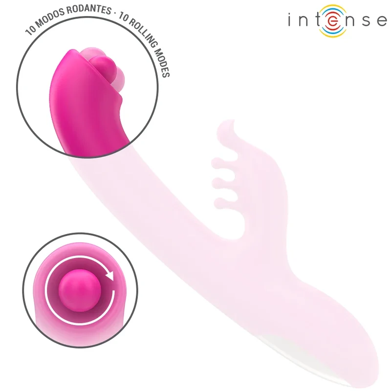 INTENSE - CHRISTINA MULTIFUNKTIONS-RABBIT-VIBRATOR 22,5 CM ROSA