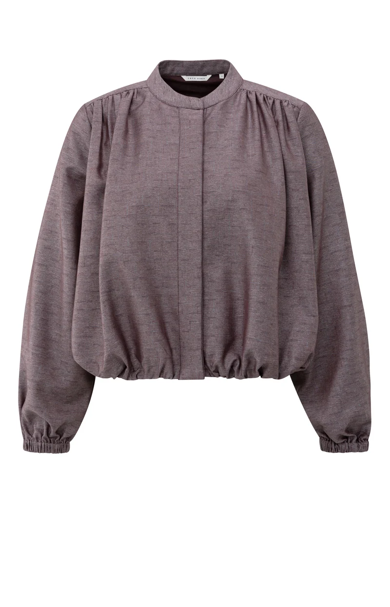 Ballonf?rmige Blusenjacke, FUDGE PURPLE DESSIN