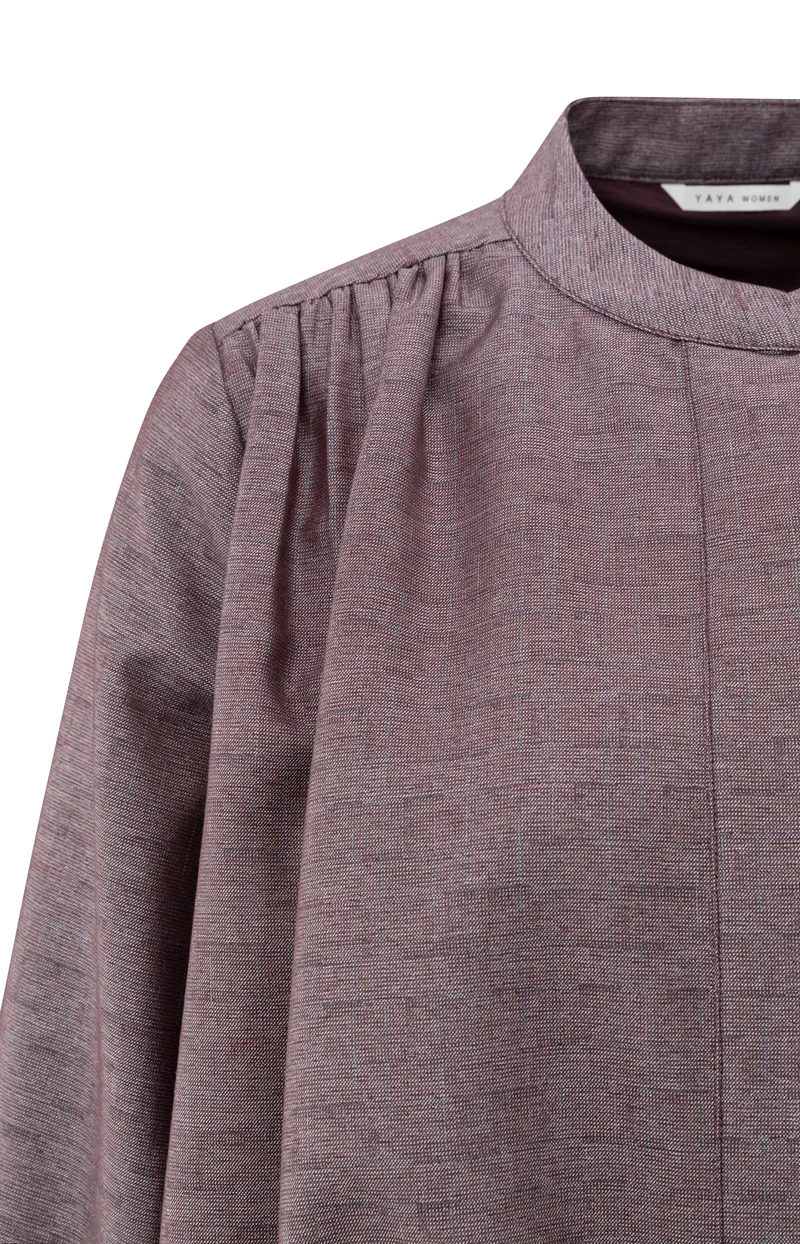 Ballonf?rmige Blusenjacke, FUDGE PURPLE DESSIN