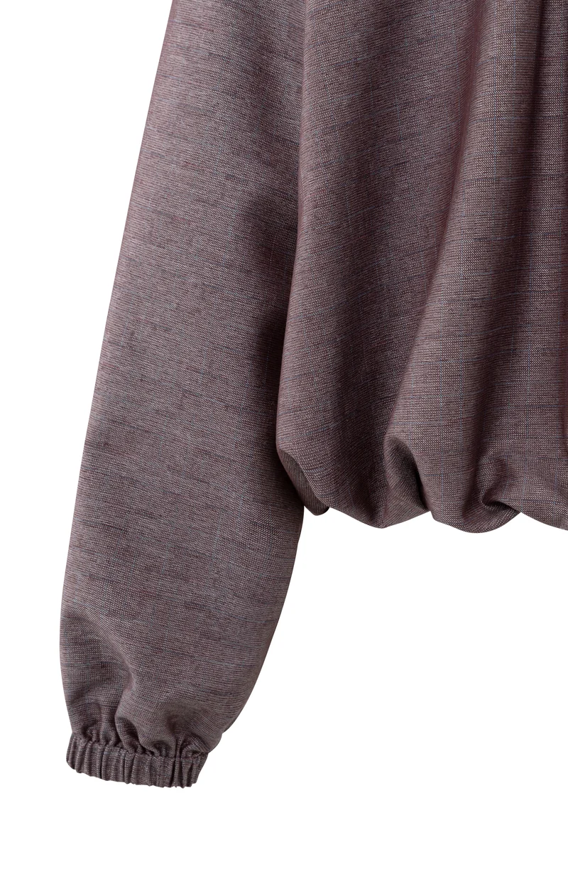 Ballonf?rmige Blusenjacke, FUDGE PURPLE DESSIN