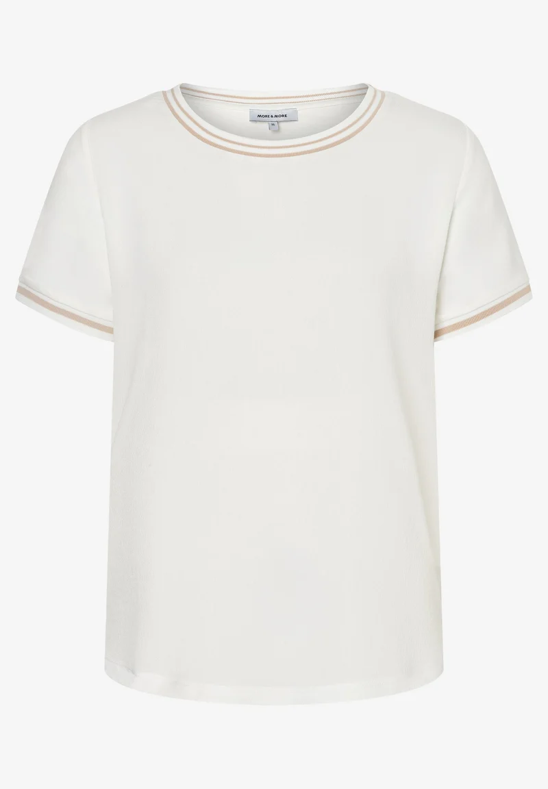 Blusenshirt mit Kontrastabschlüssen