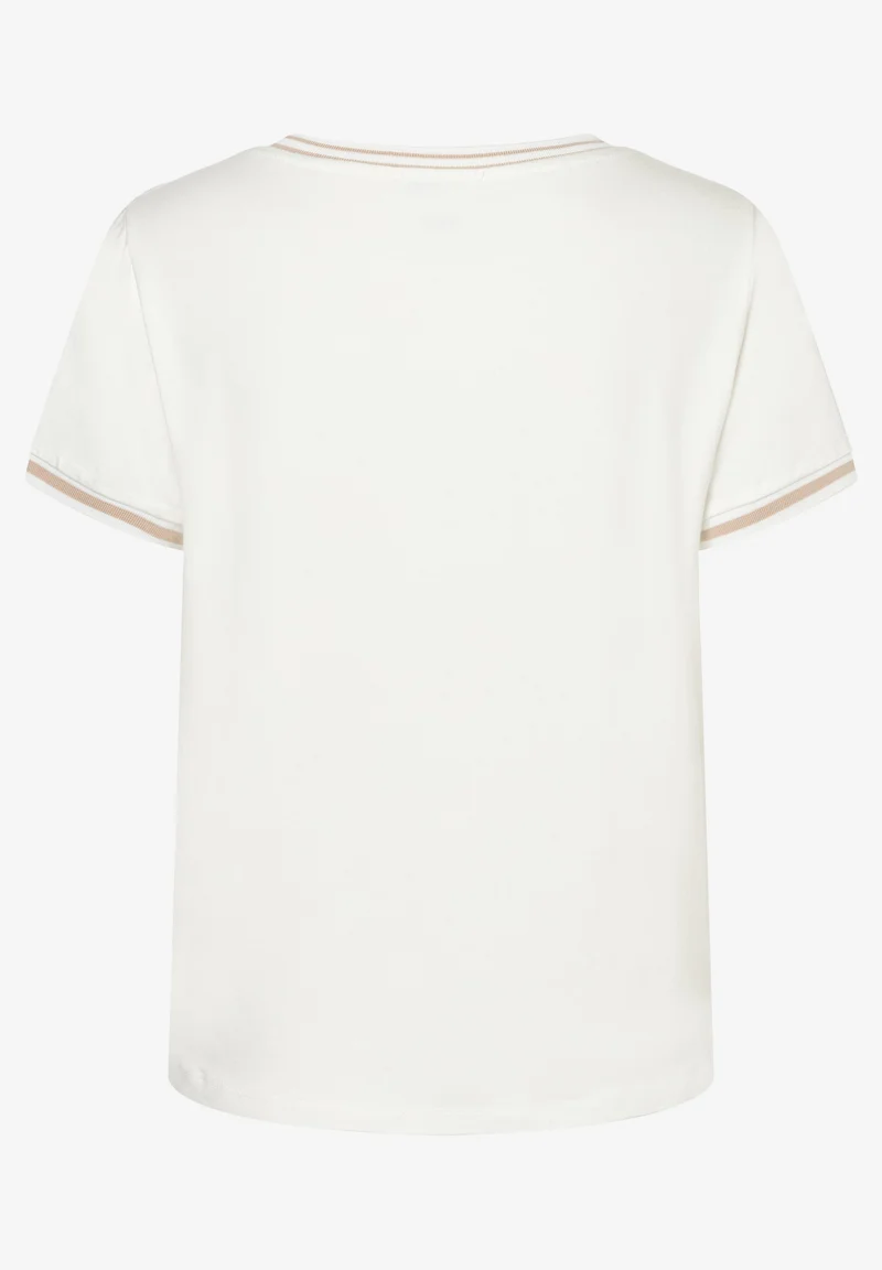 Blusenshirt mit Kontrastabschlüssen