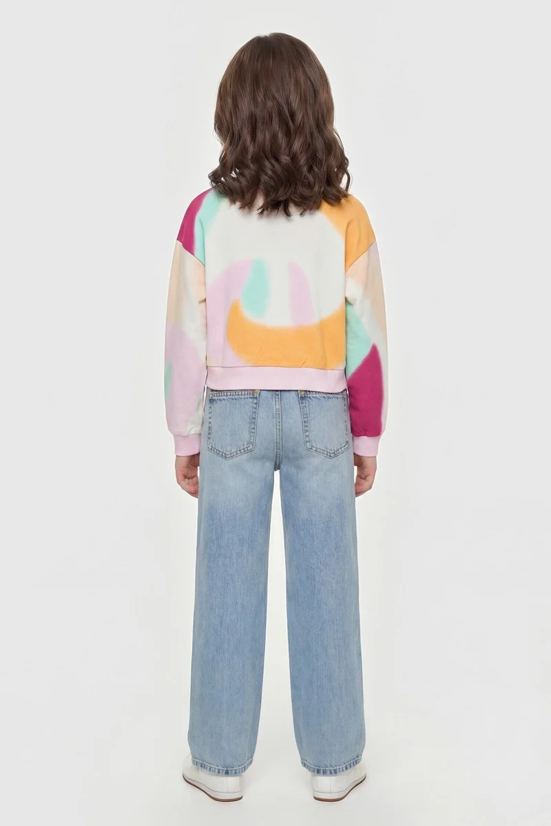 OVERSIZE CROP LS ACTIVE TOP