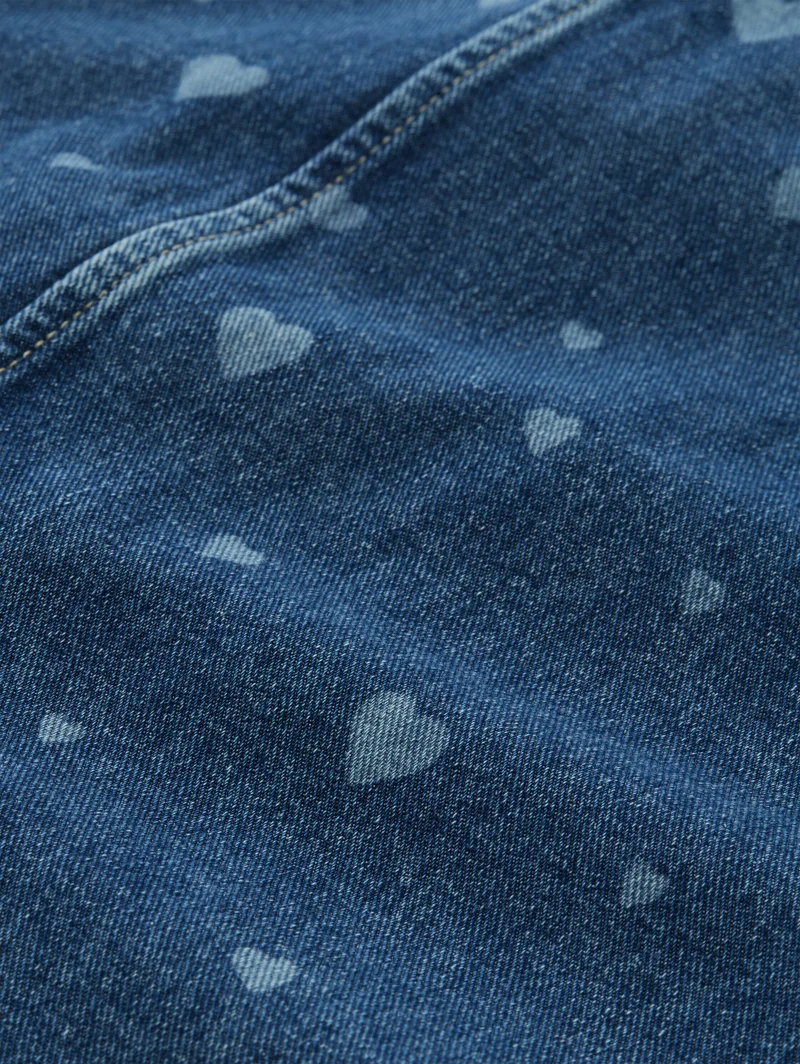 Jeansjacke mit aufgesetzten Taschen