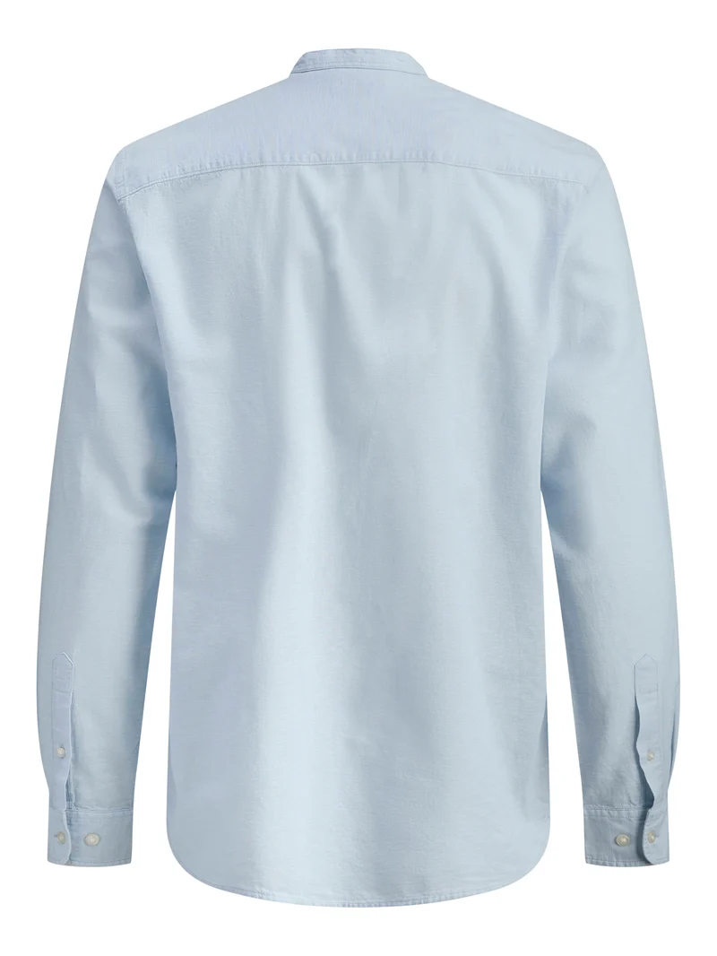 JJEBREEZE LINEN BLEND BAND SHIRT L/S SN