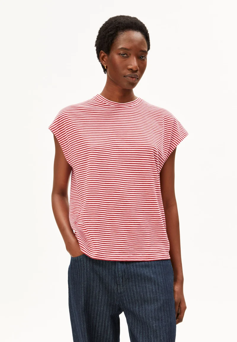 SLUB JERSEY STRIPE T-SHIRT