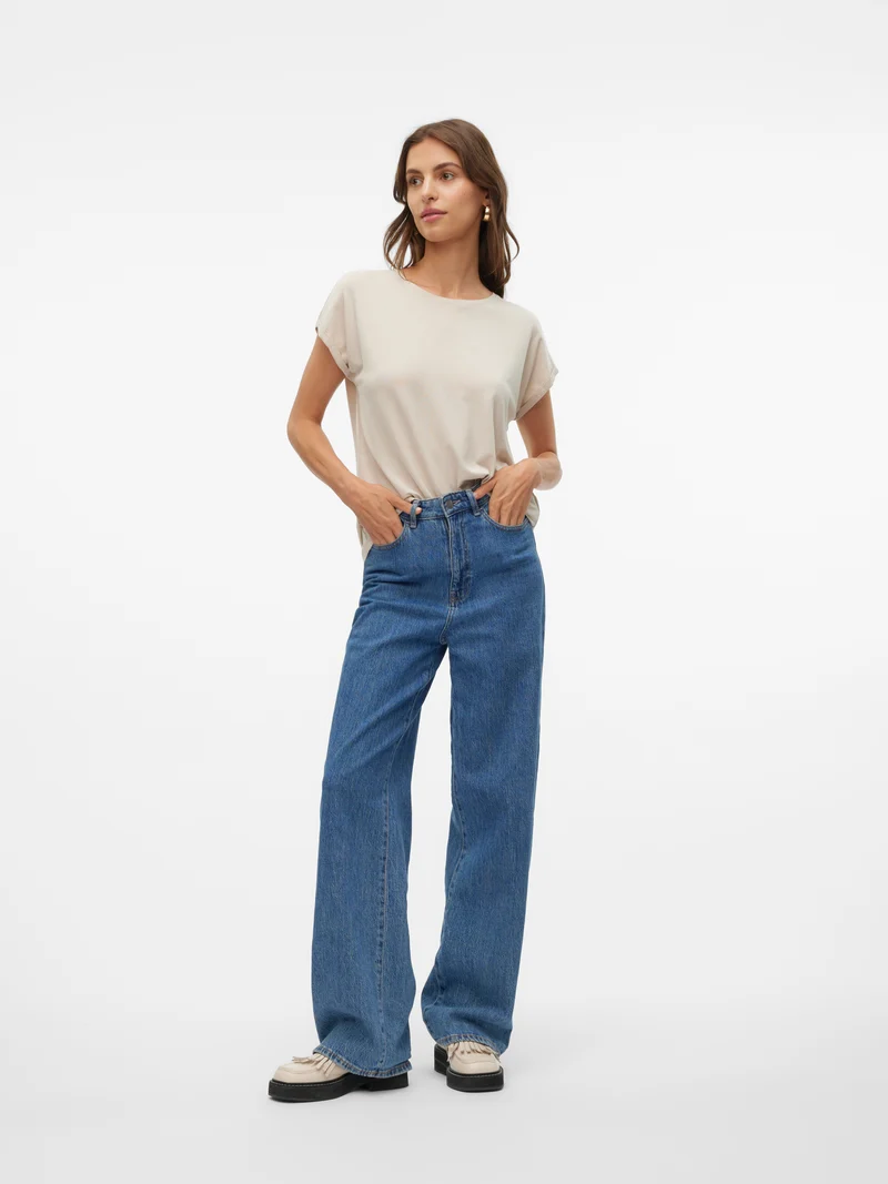 VMLAVA GLITTER SS TOP STRIPE LX JRS NOOS