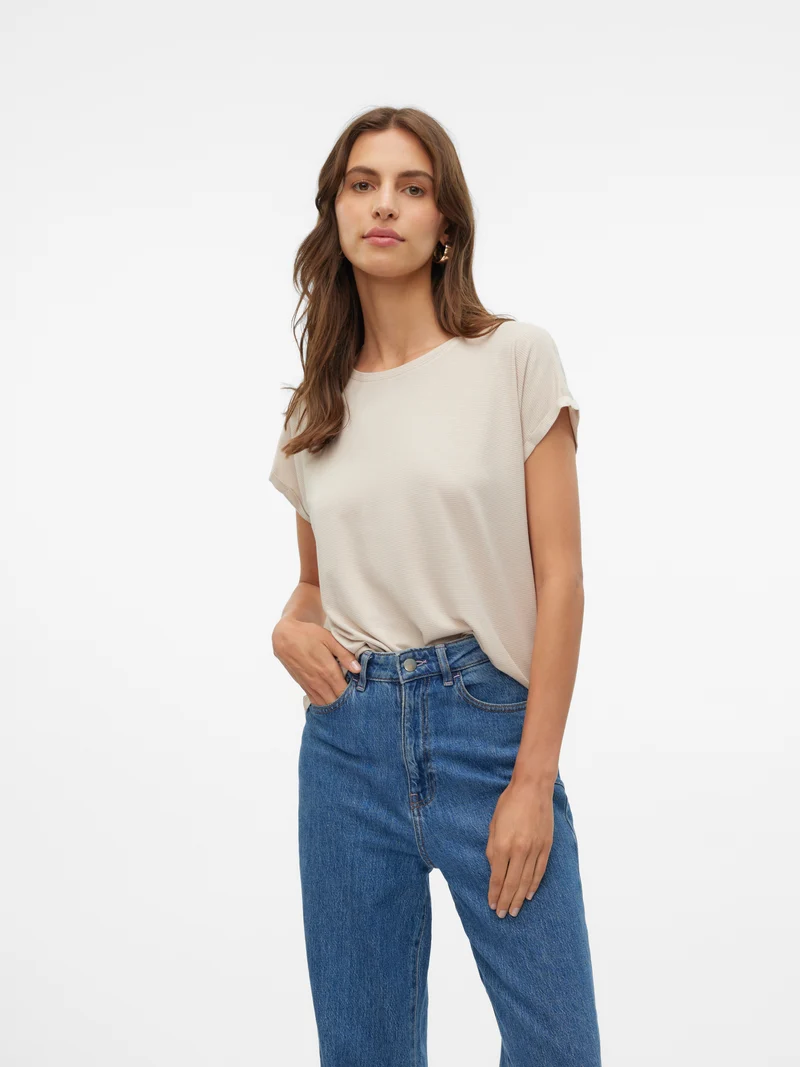 VMLAVA GLITTER SS TOP STRIPE LX JRS NOOS