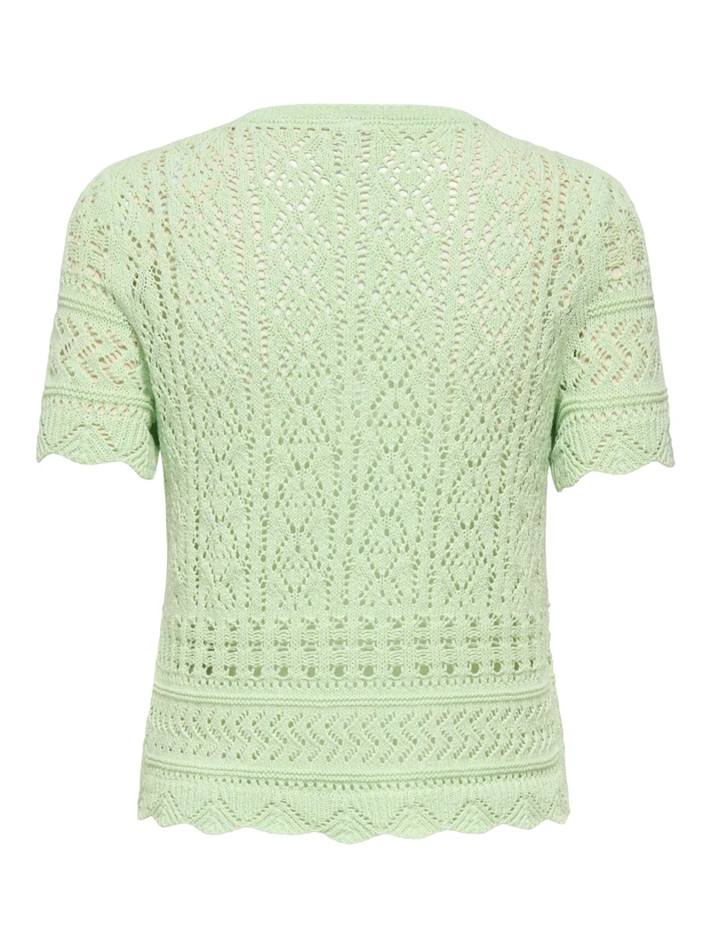ONLELKE LIFE SS STRUCTUR O-NECK KNT NOOS