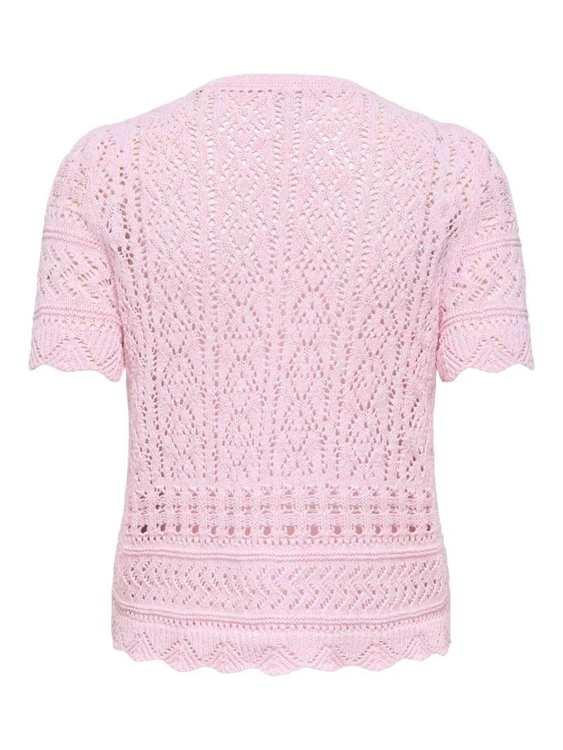ONLELKE LIFE SS STRUCTUR O-NECK KNT NOOS