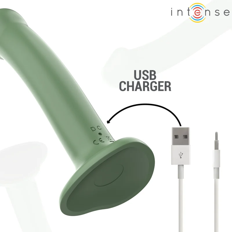 INTENSE - BECCA VIBRATOR MIT SAUGNAPF 10 VIBRATIONEN GRÜNE FERNBEDIENUNG
