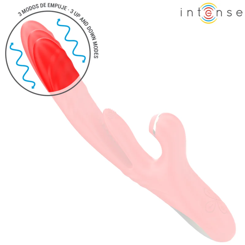 INTENSE - KAROL MULTIFUNKTIONSVIBRATOR STOSS & STIMULATION & STIMULIERENDE WELLEN ROT