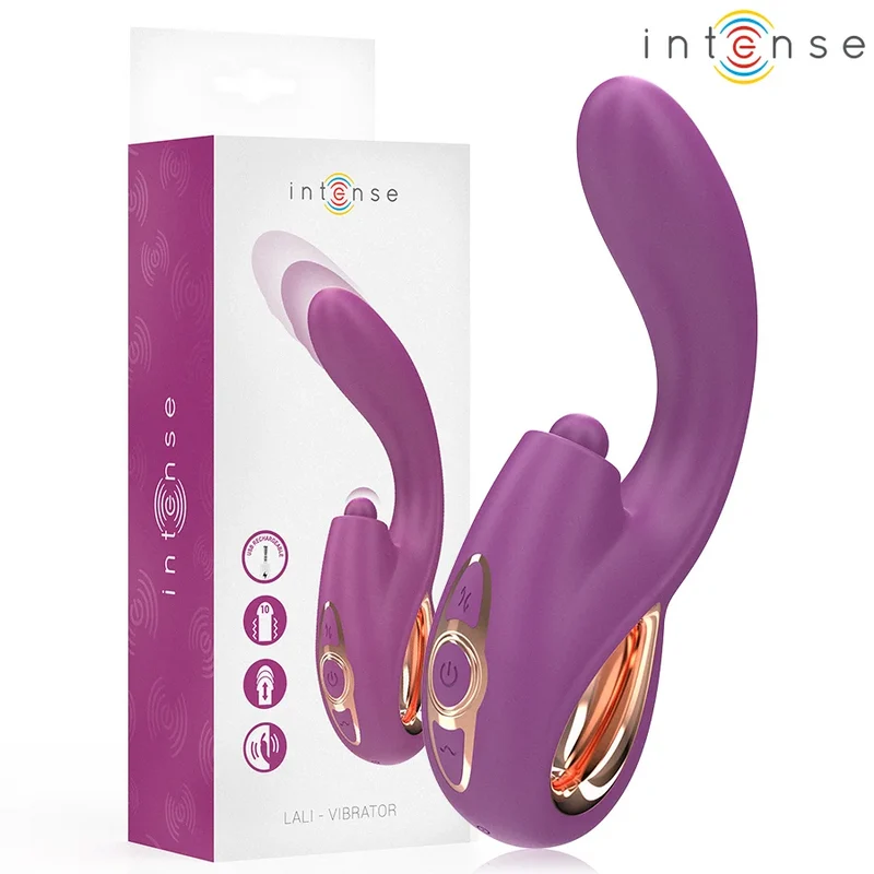 INTENSE - LALI MULTIFUNKTIONS-G-PUNKT-VIBRATOR TAPPING & STOSS & VIBRATION LILA