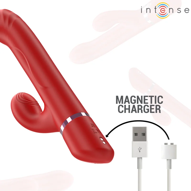 INTENSE - LELE MULTIFUNKTIONSVIBRATOR ROTIEREND & OSZILLATION & STIMULATION ROT