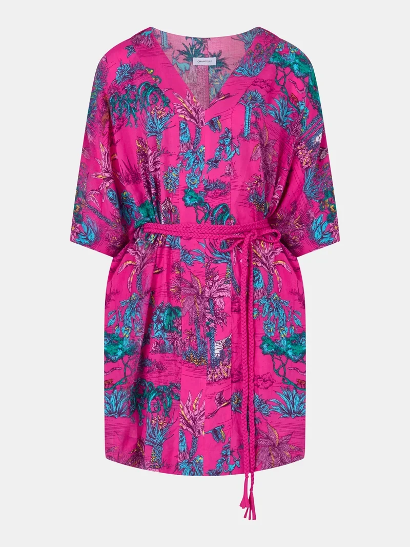 Chantelle Swimwear – Influence Kurzer Kaftan Pink Jungle