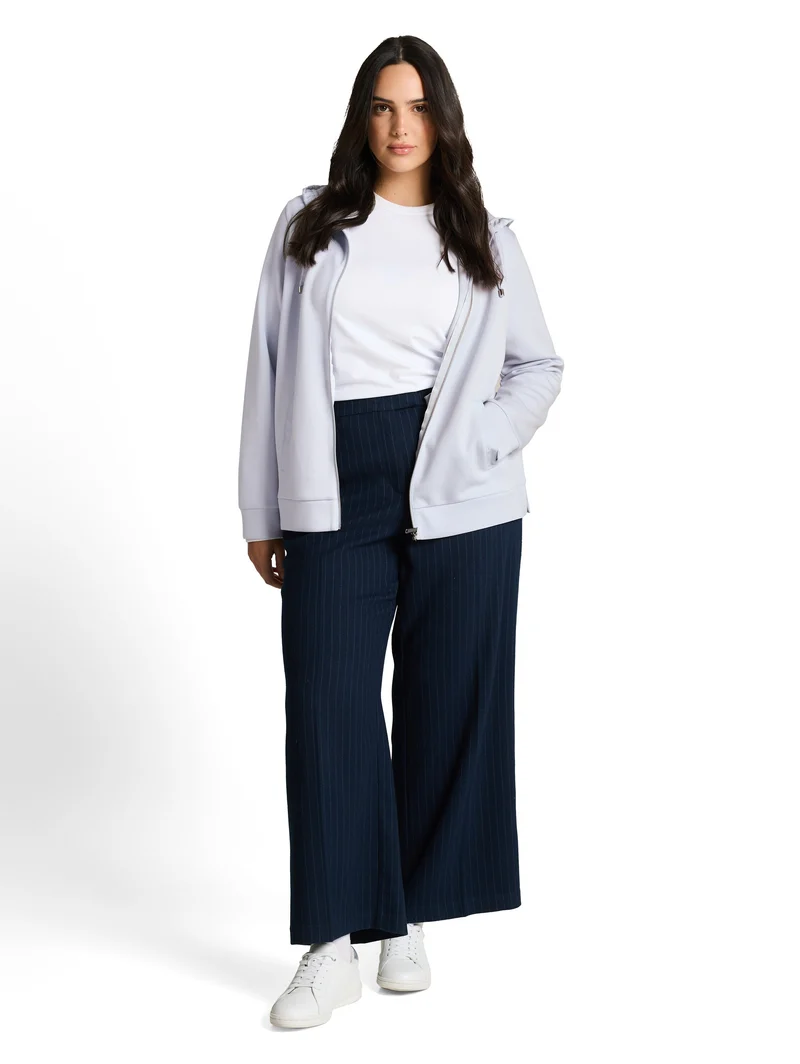 Plus Size - Hoodie Sweatjacke aus Scuba