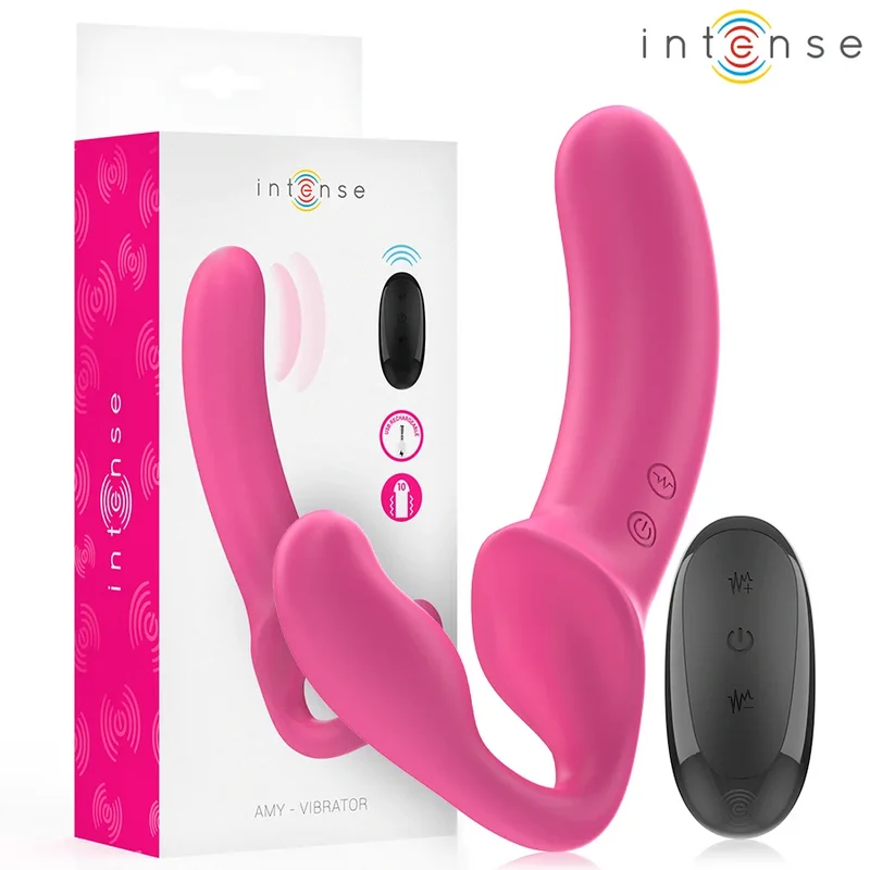 INTENSE - AMY DOPPELVIBRATOR 20 CM ROSA FERNBEDIENUNG
