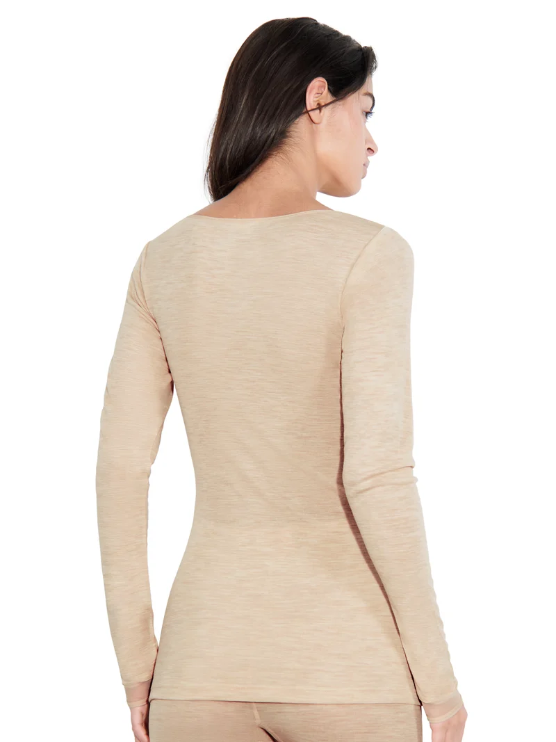 Femilet - Juliana T-Shirt Langarm Heather Nude