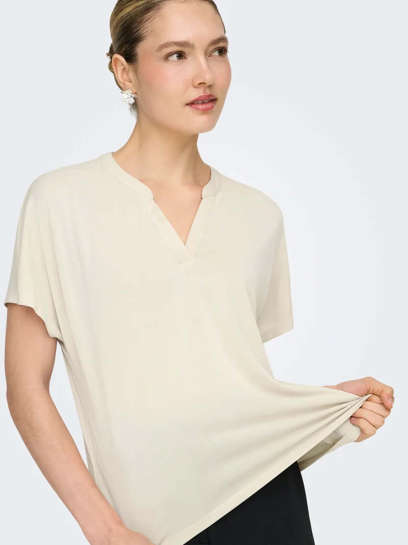 ONLFREE S/S SPLIT TOP JRS