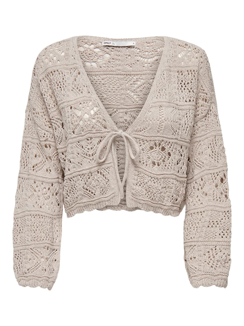 ONLBEACH LIFE 7/8 TIE CARDIGAN KNT NOOS