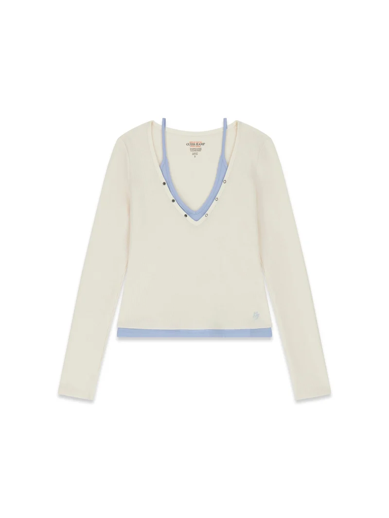 GJ LS LAYERED WAFFLE TOP