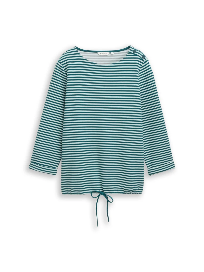 Langarmshirt mit Knopf-Details